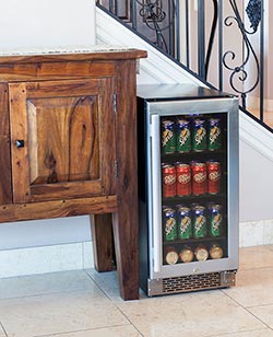 Free-Standing Beverage Fridge