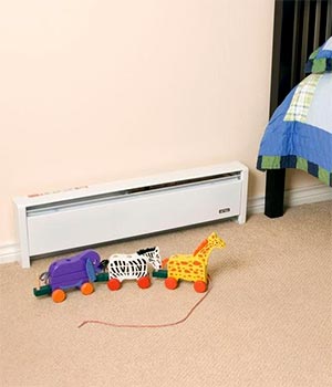 Baseboard Heater in Kids Room