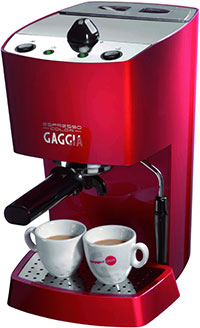 Gaggia Espresso Machine - Red