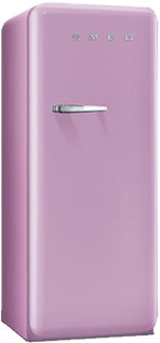 Pink Smeg Refrigerator