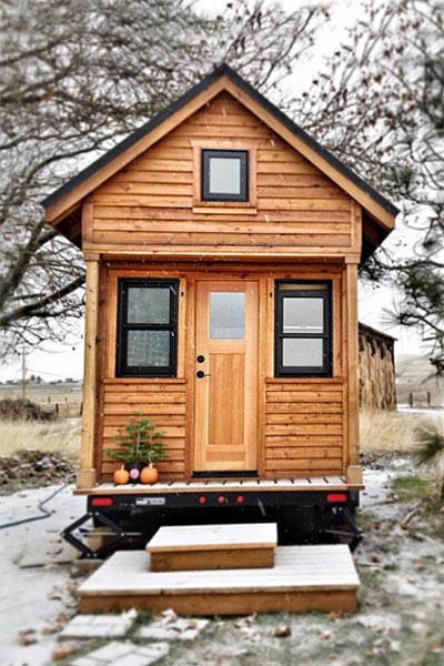Tiny House in the Snow