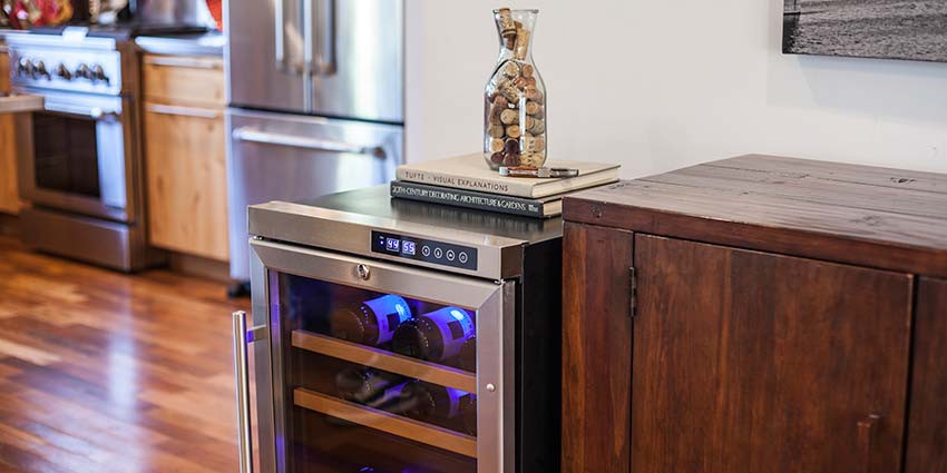 how a freestanding wine refrigerator can benefit your collection small and beautiful kitchen island with fridge